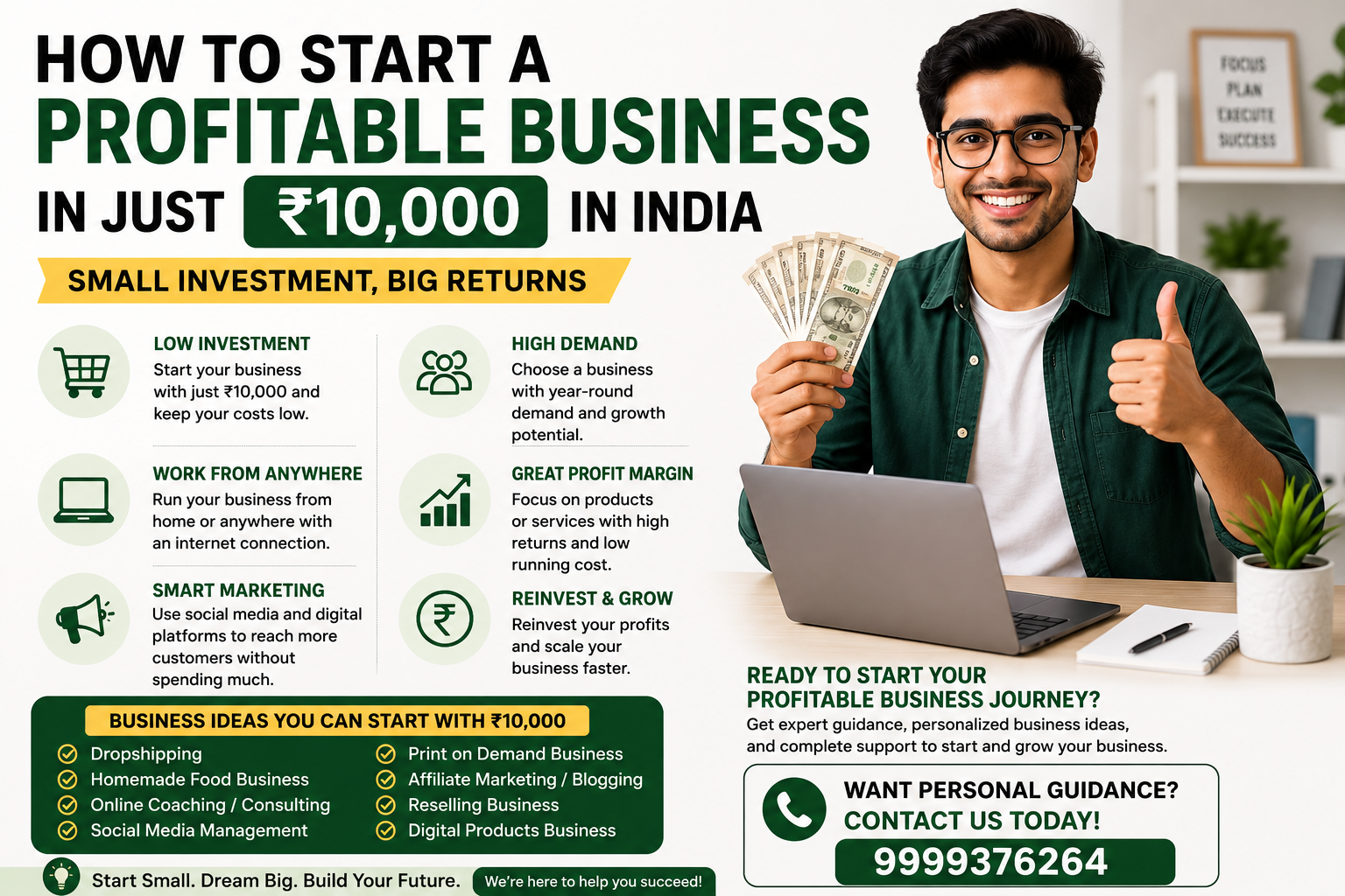 Best Low-Investment Business Ideas That Actually Work in India